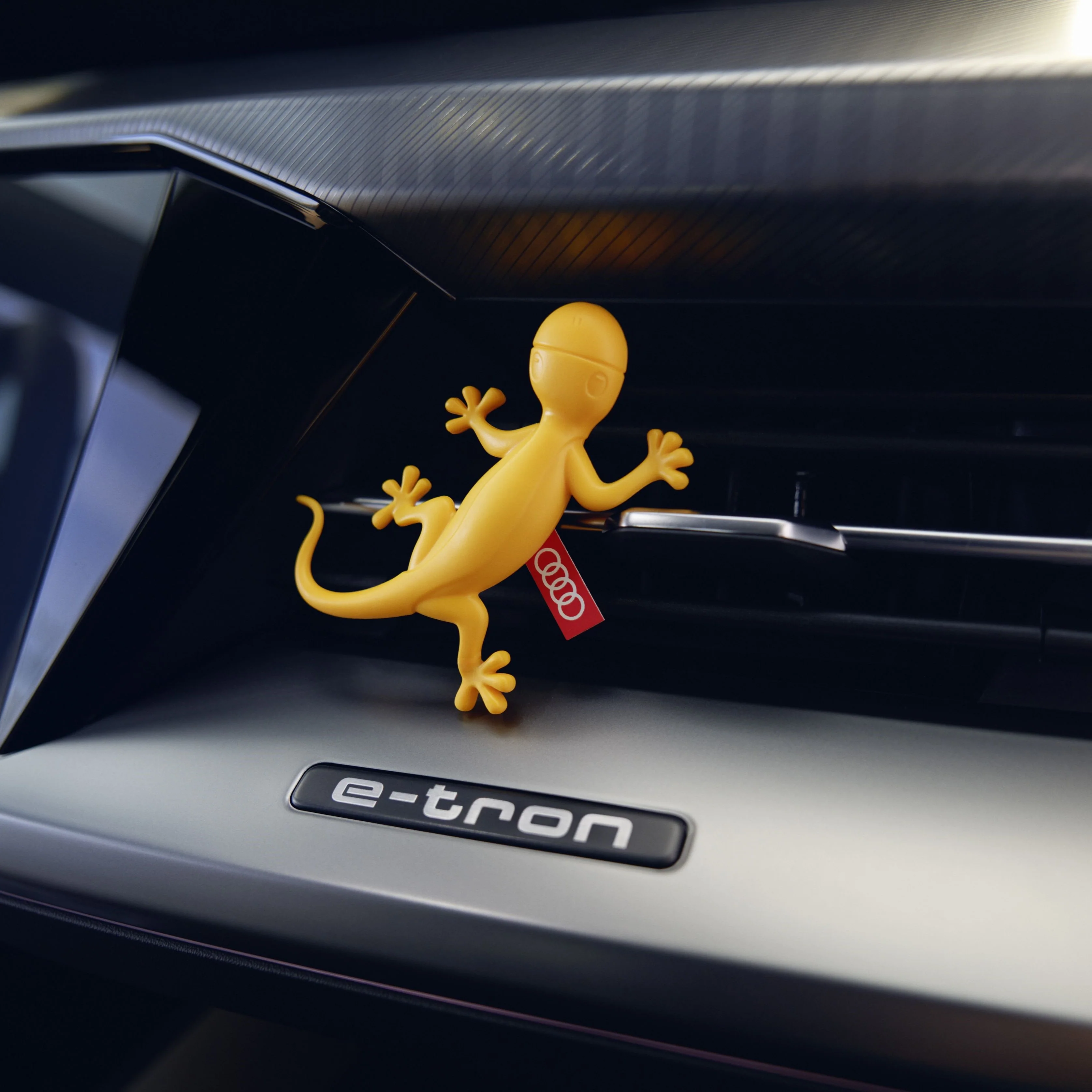 Audi Air freshener gecko yellow