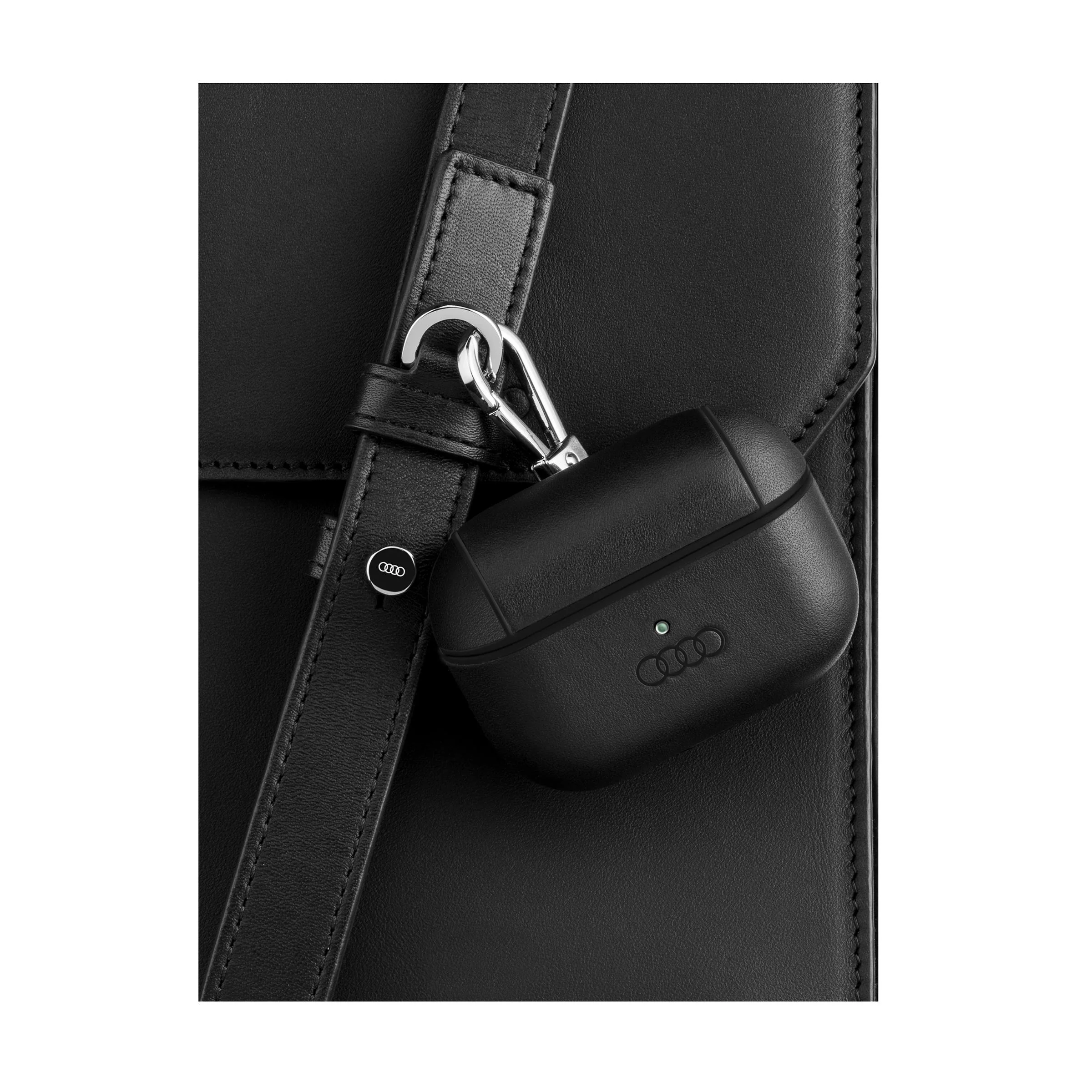 Audi case, Airpods Pro, black leather - Image 4