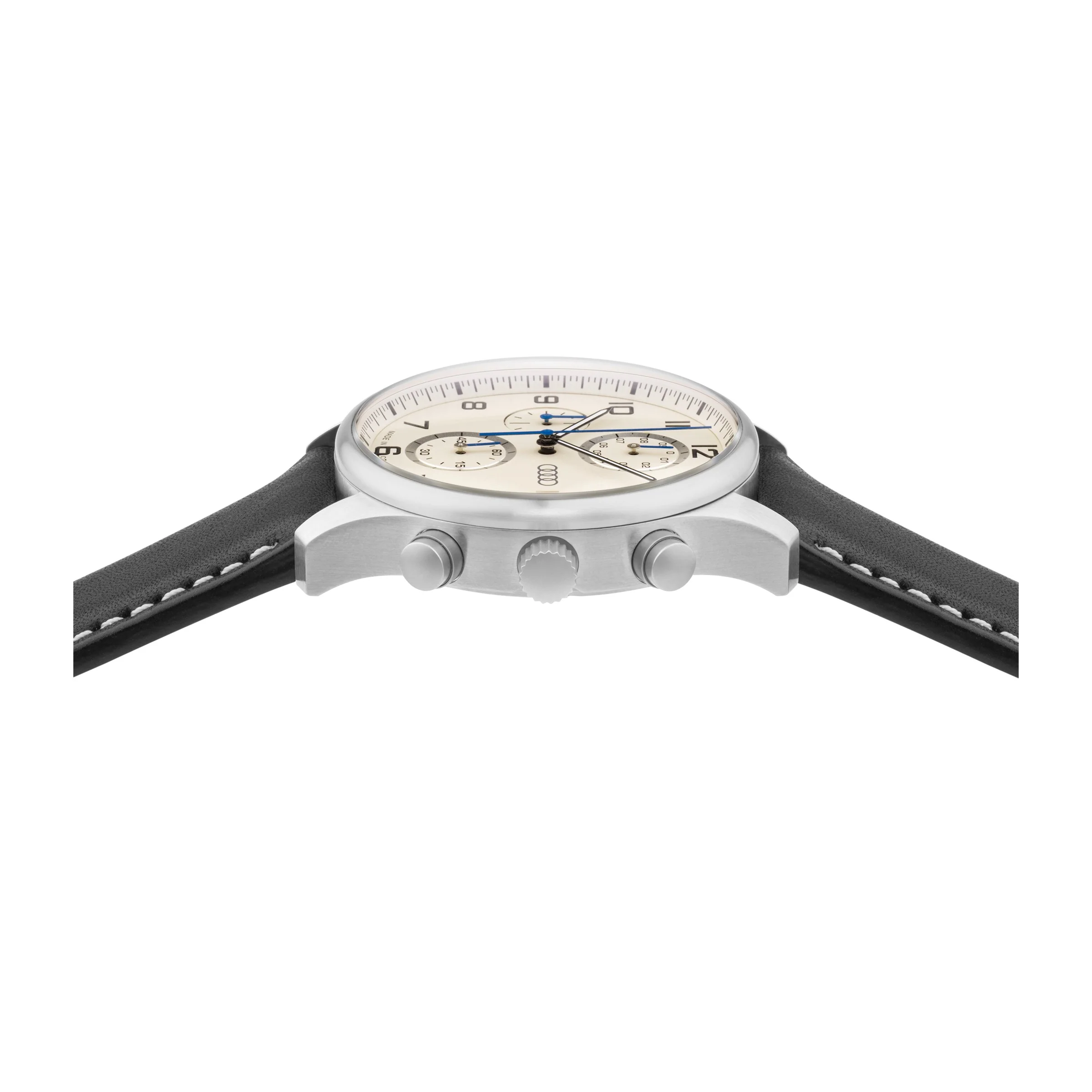 Audi Chronograph, mens, silver/beige - Image 2