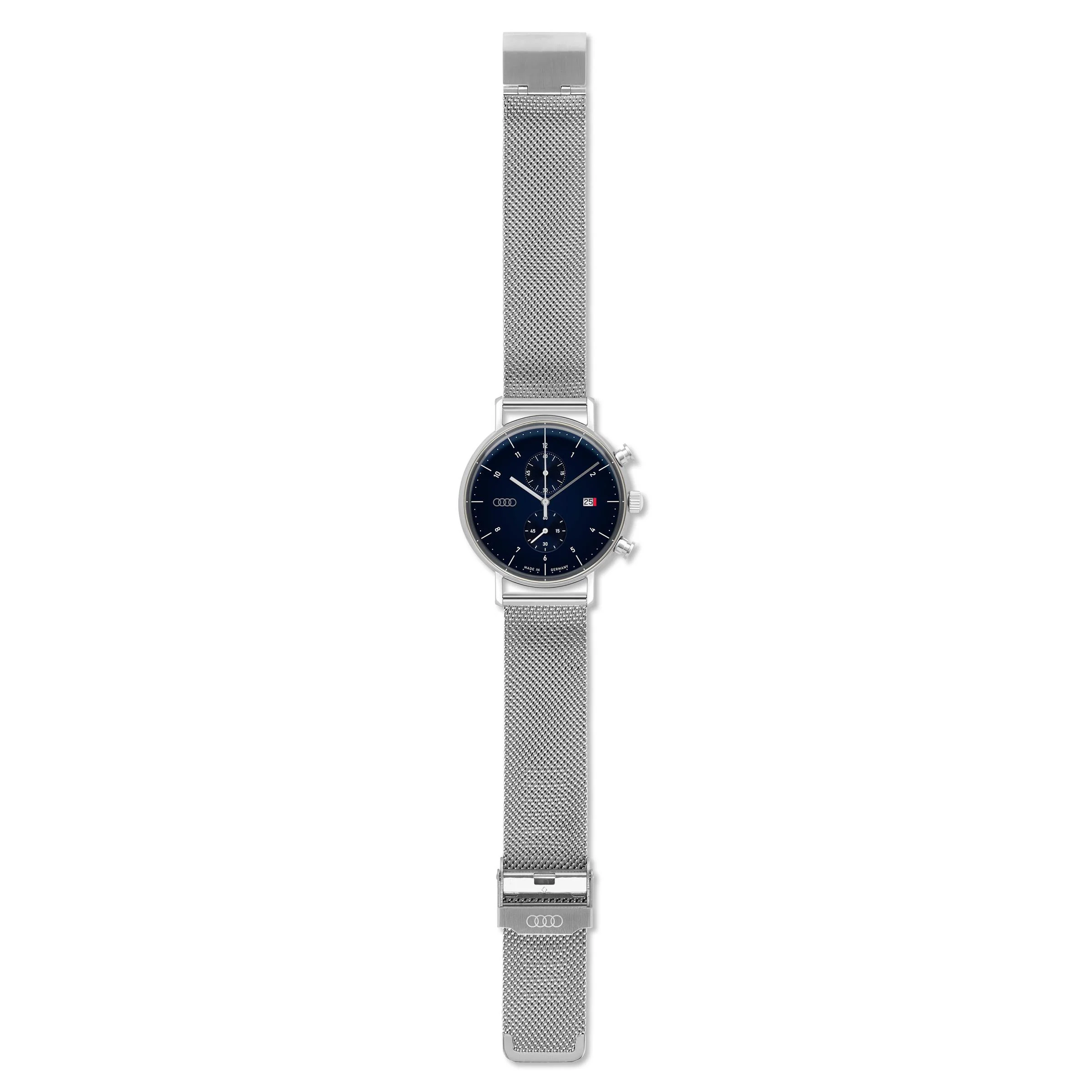 Audi Chronograph, silver/night blue - Image 4