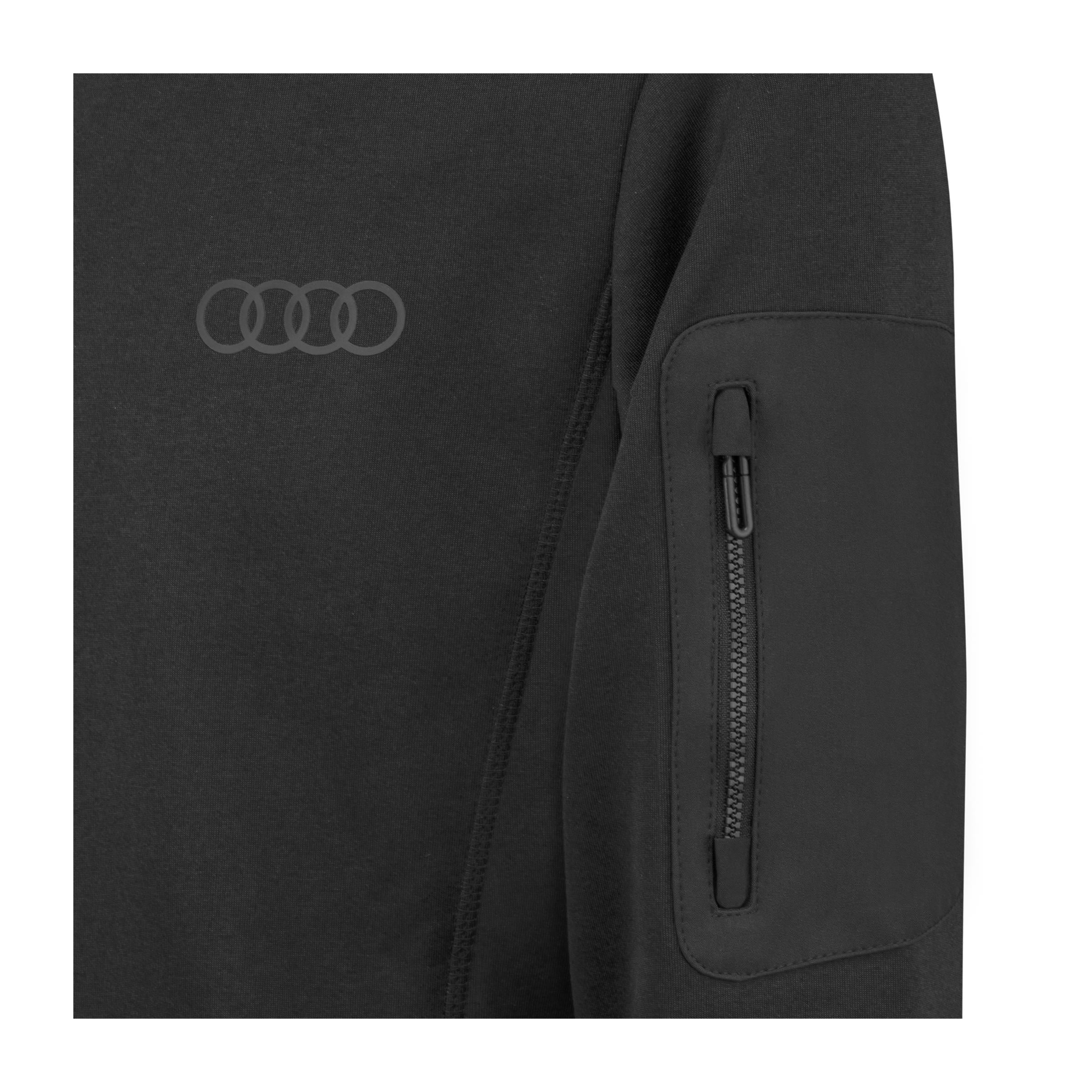 Audi Fleece jacket, men's black - Image 3