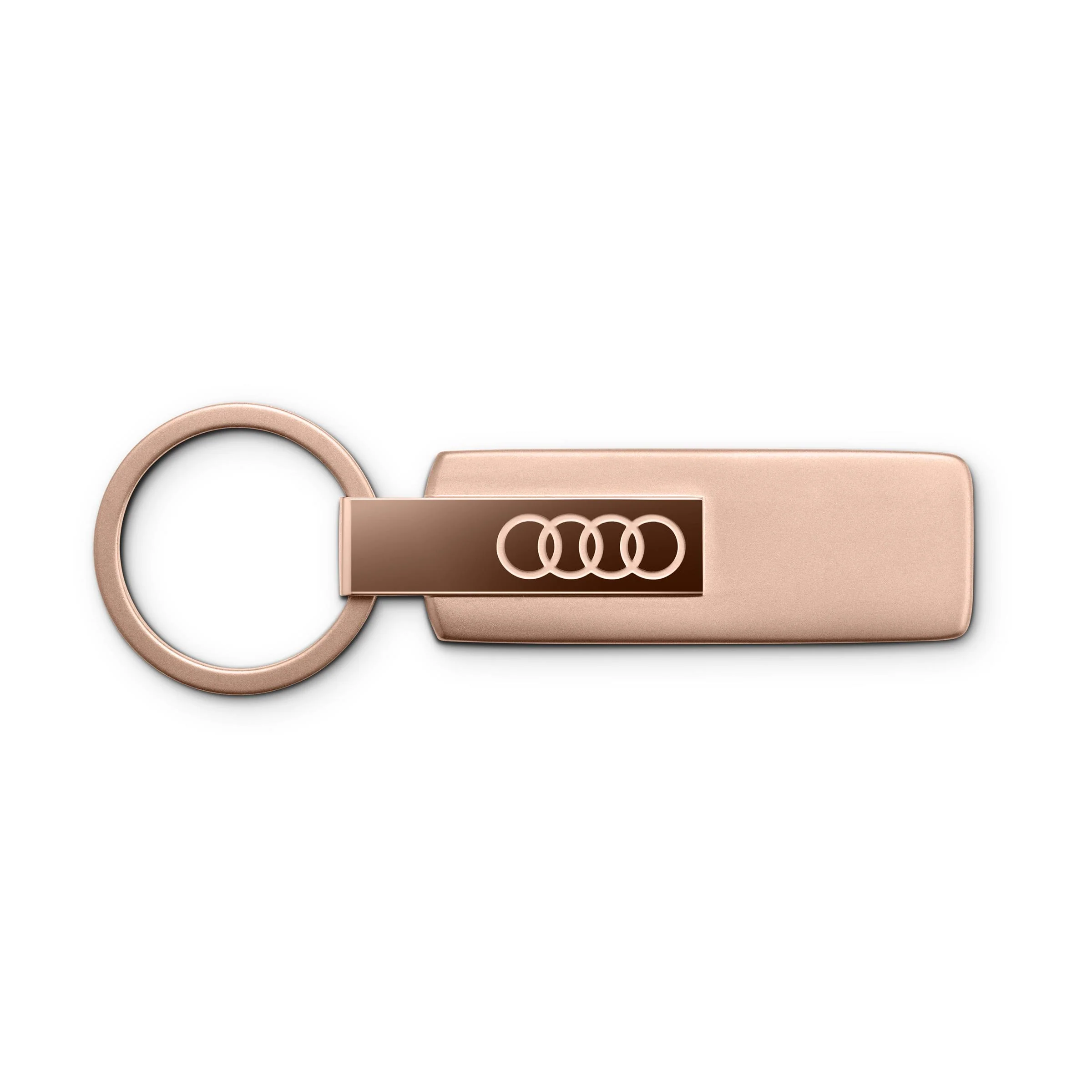 Audi Key ring, stainless steel, rose gold