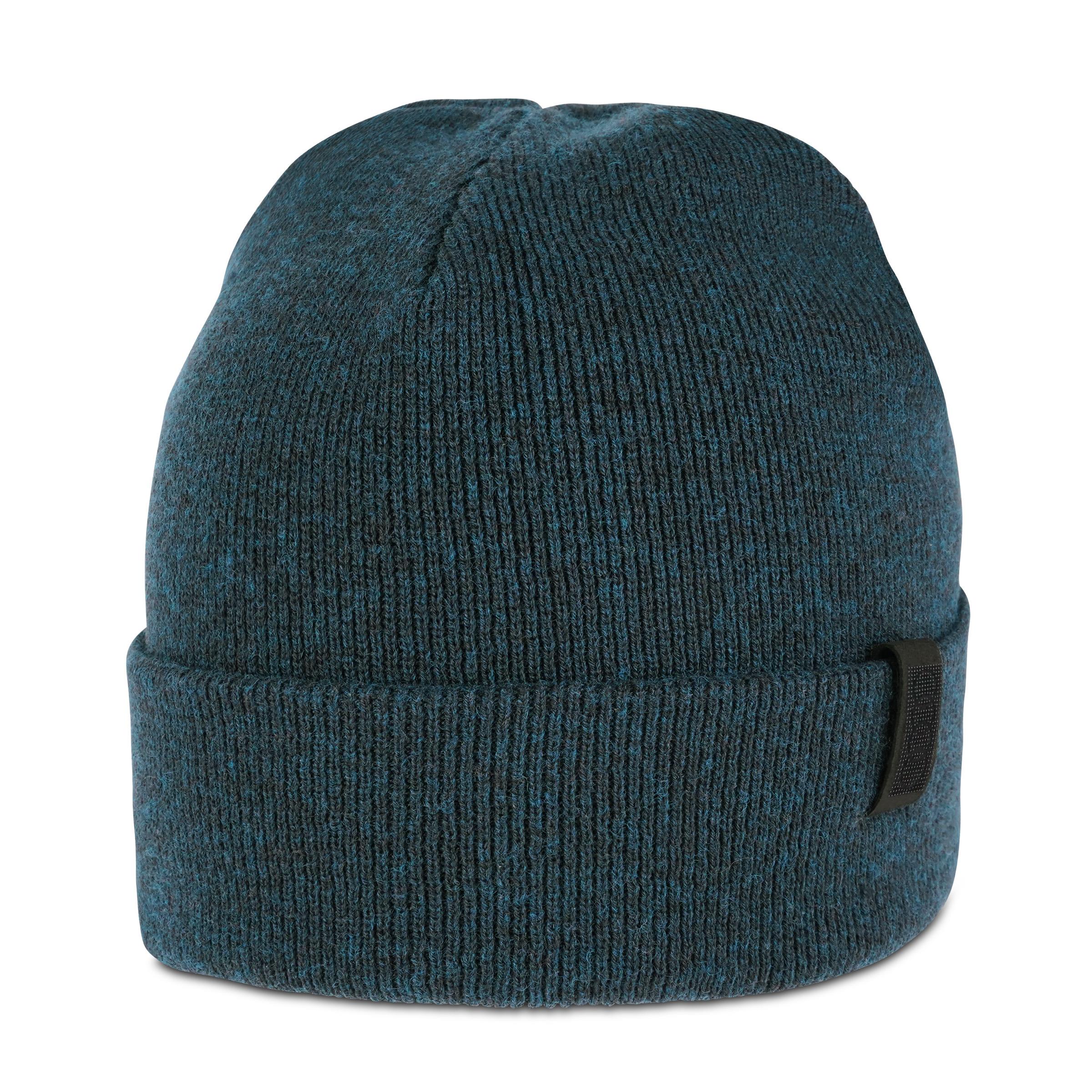 Audi knitted beanie, black-petrol