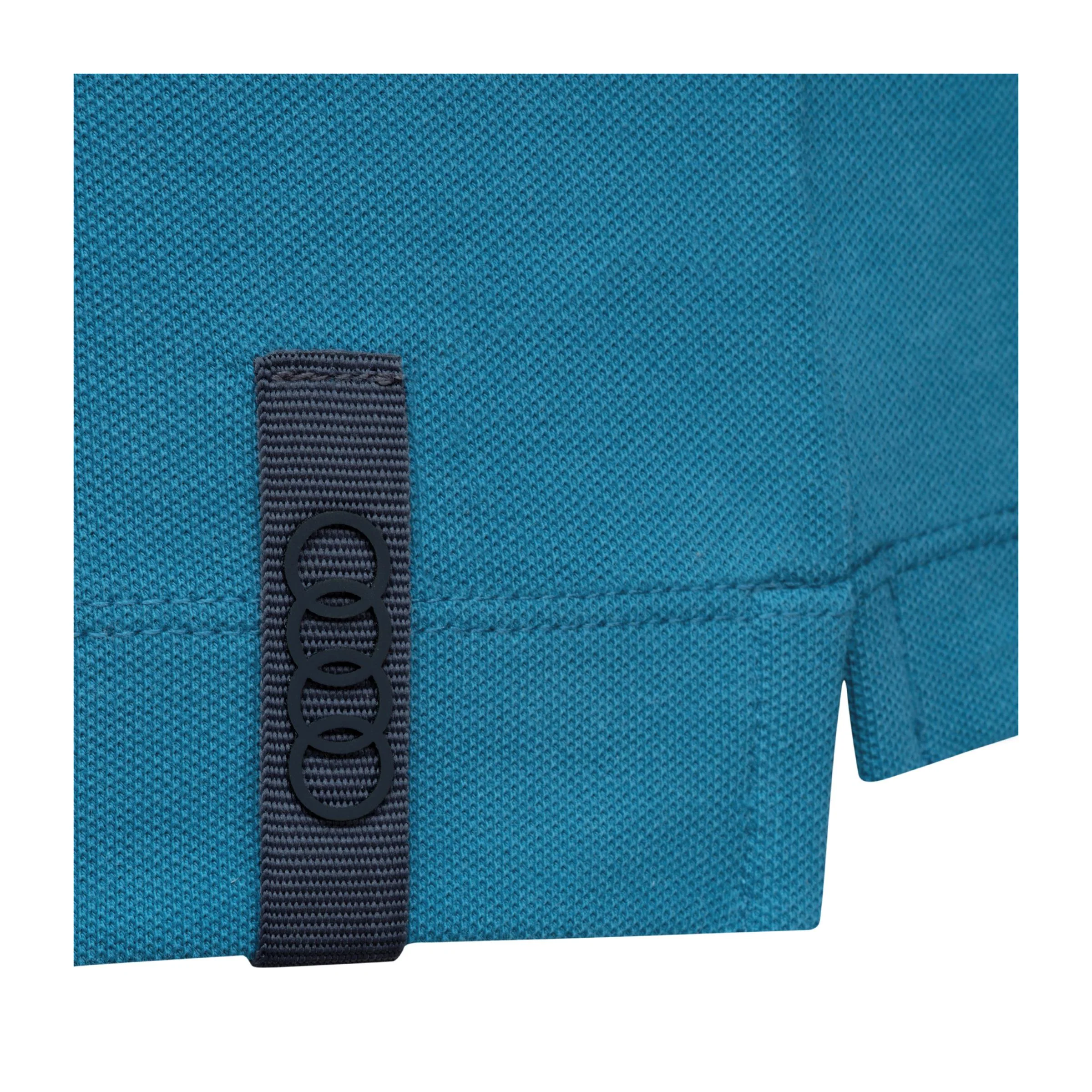 Audi polo shirt, men's turquoise - Image 4