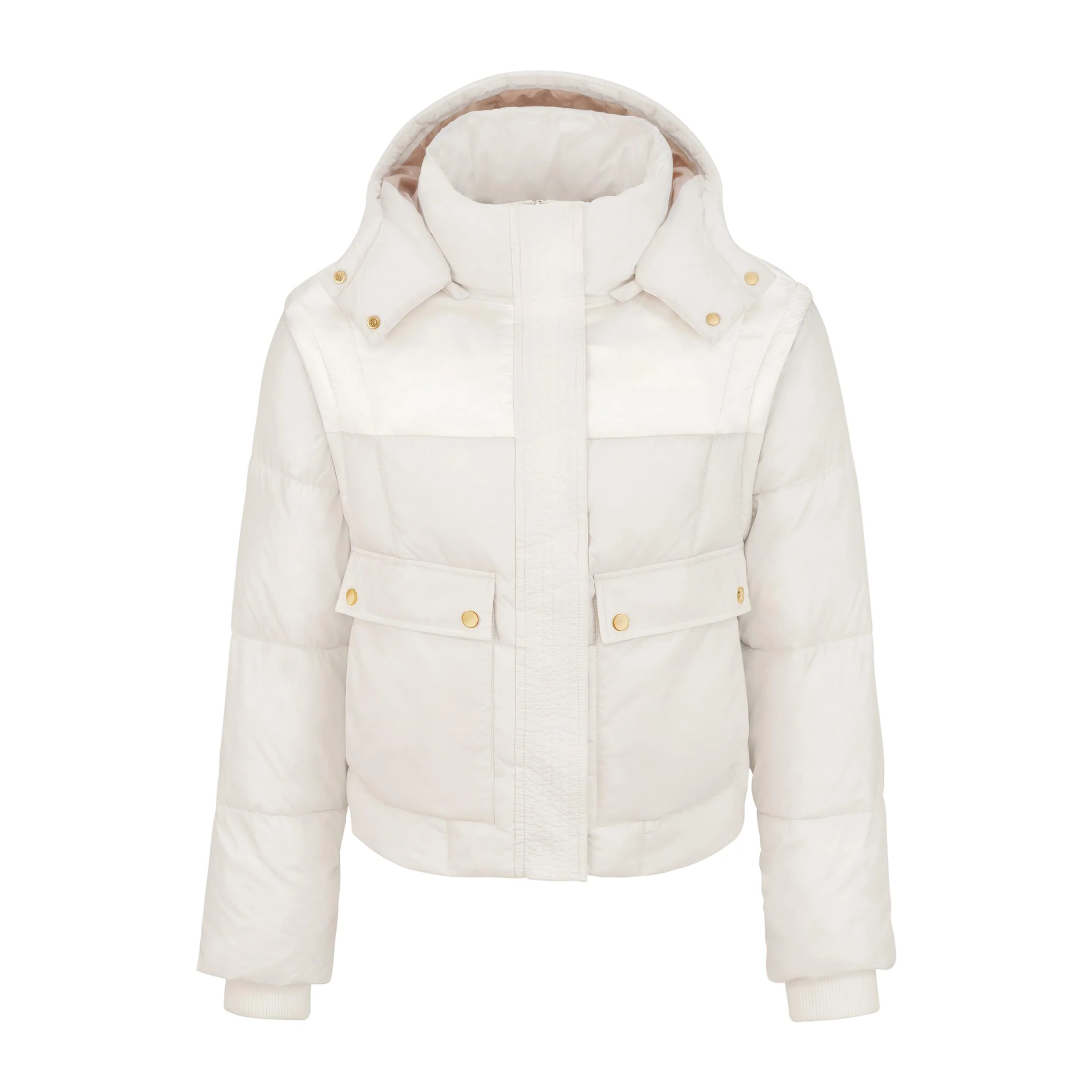 Audi Puffer jacket, 4 in 1, women's creme - Image 2