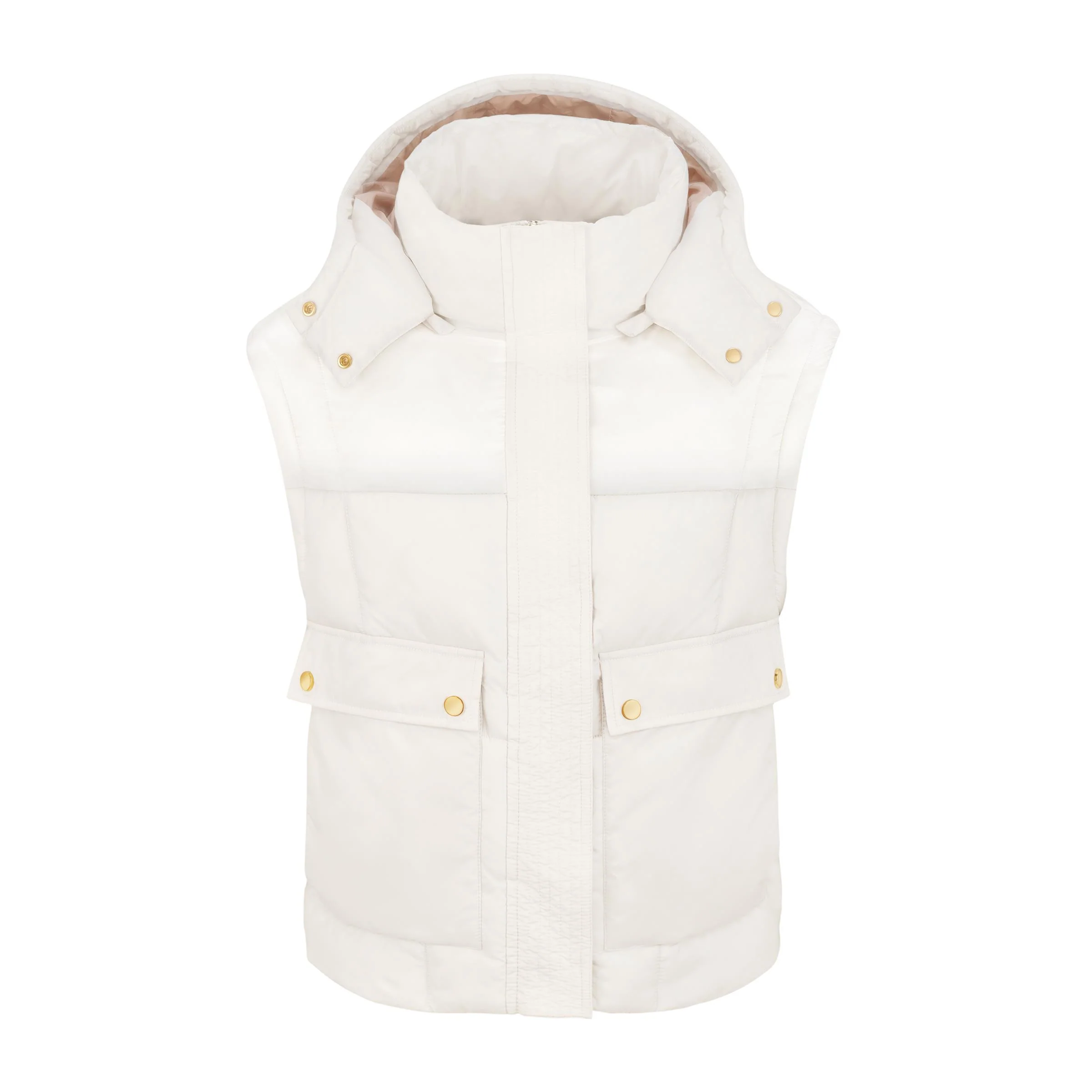 Audi Puffer jacket, 4 in 1, women's creme - Image 4