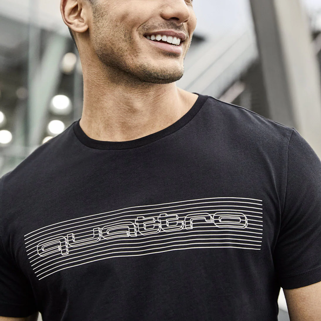 Audi quattro T-Shirt, mens, black - Image 2