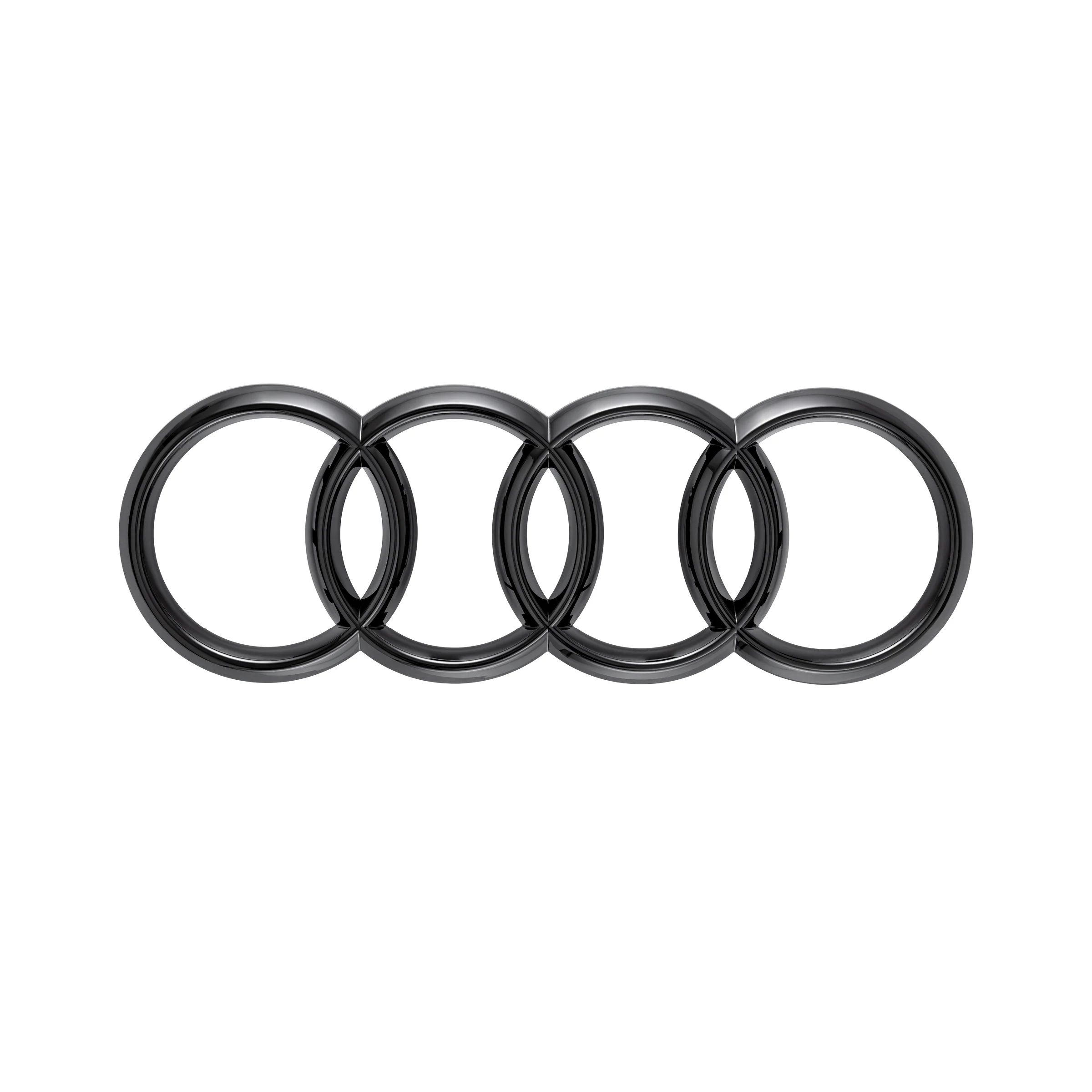 Audi rings, front. Black - Image 2