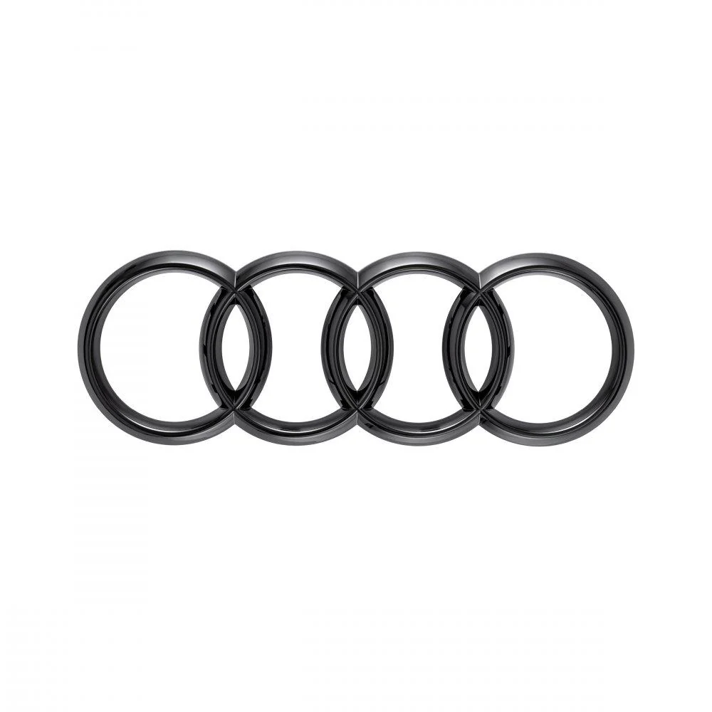 Audi rings, rear. Black Q5