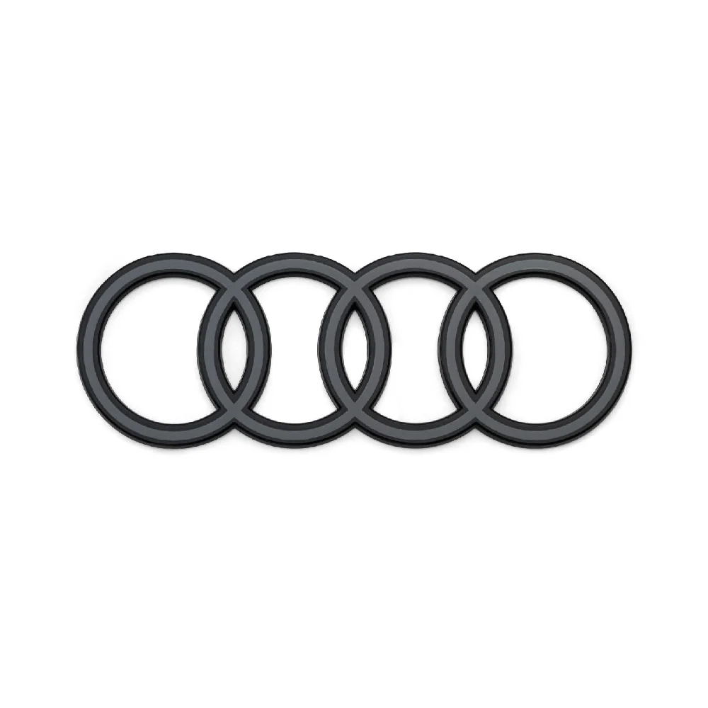 Audi rings, rear. Dark Q8