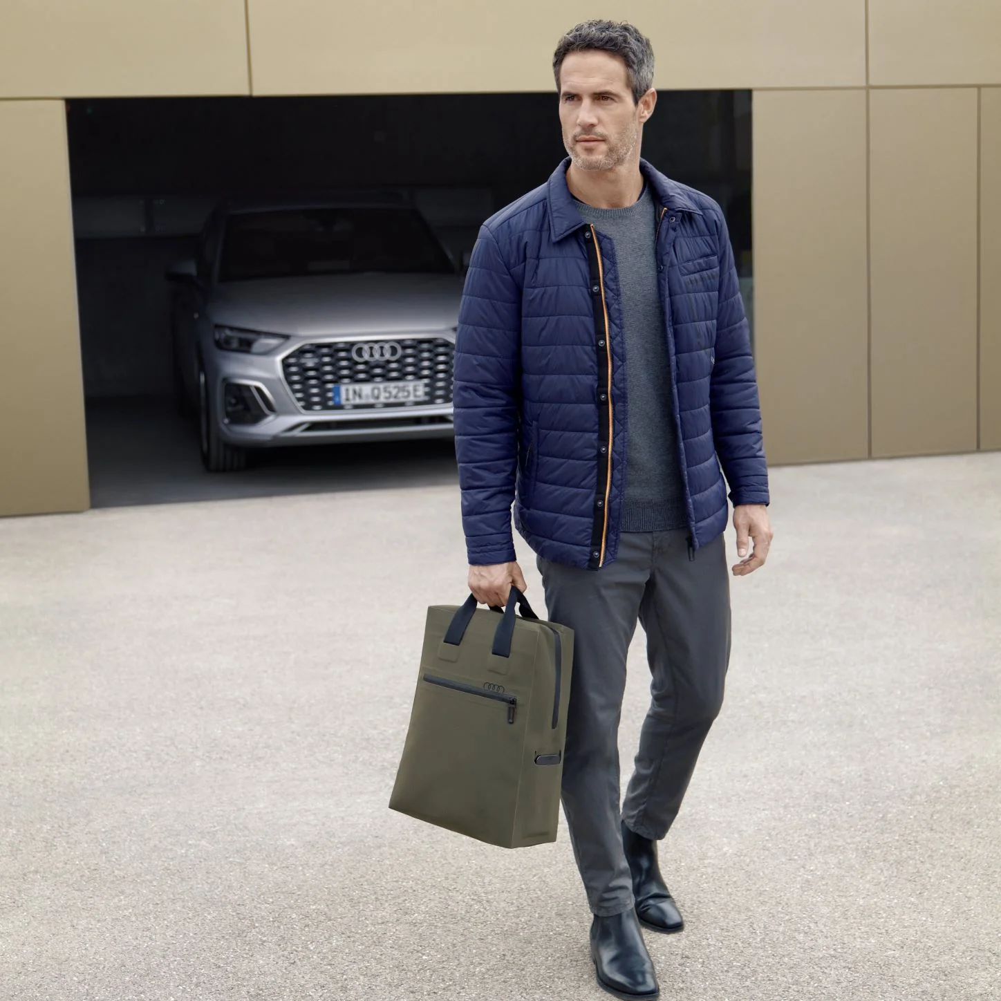 Audi shirt jacket, Mens, navy - Image 4