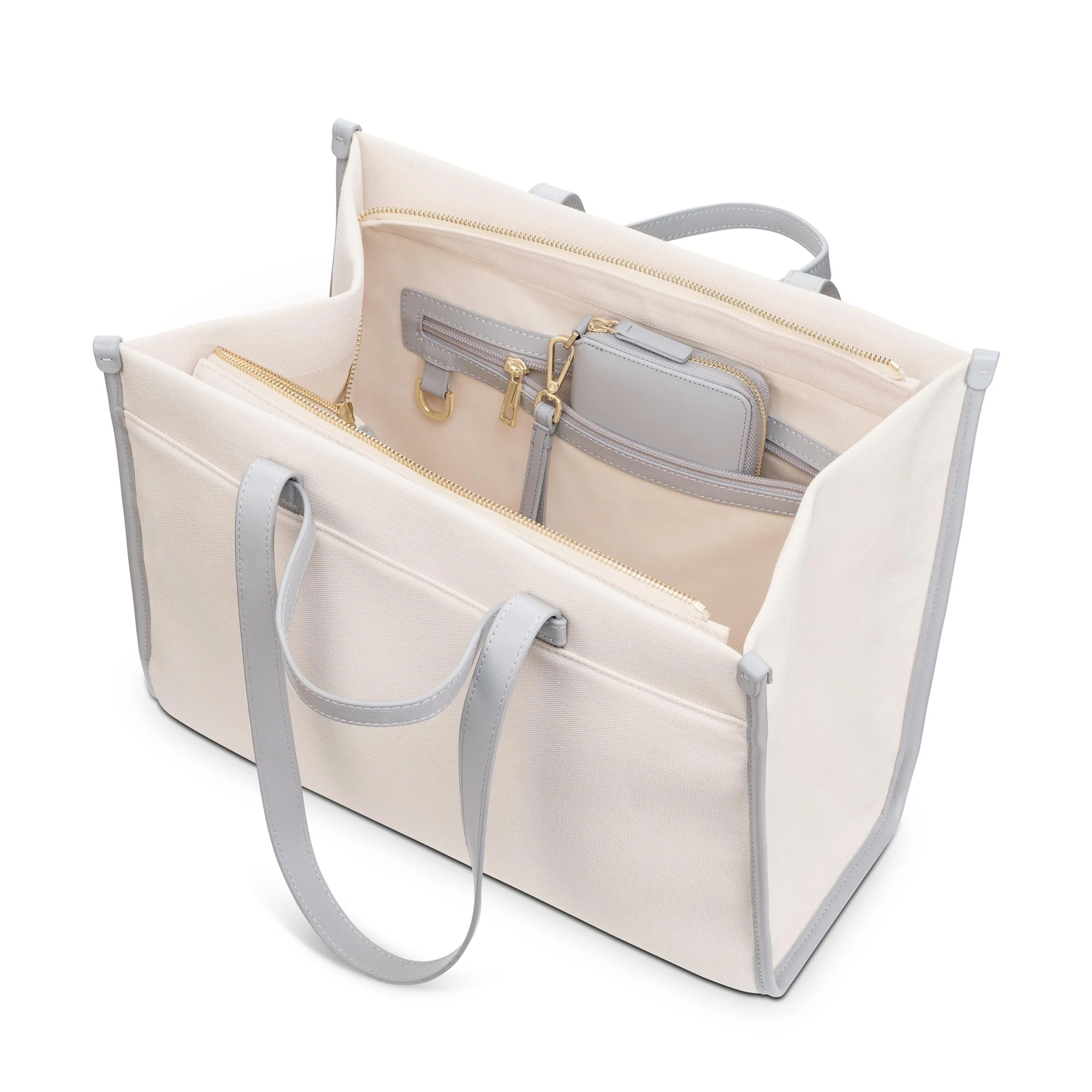 Audi women's bag, cream/grey - Image 3