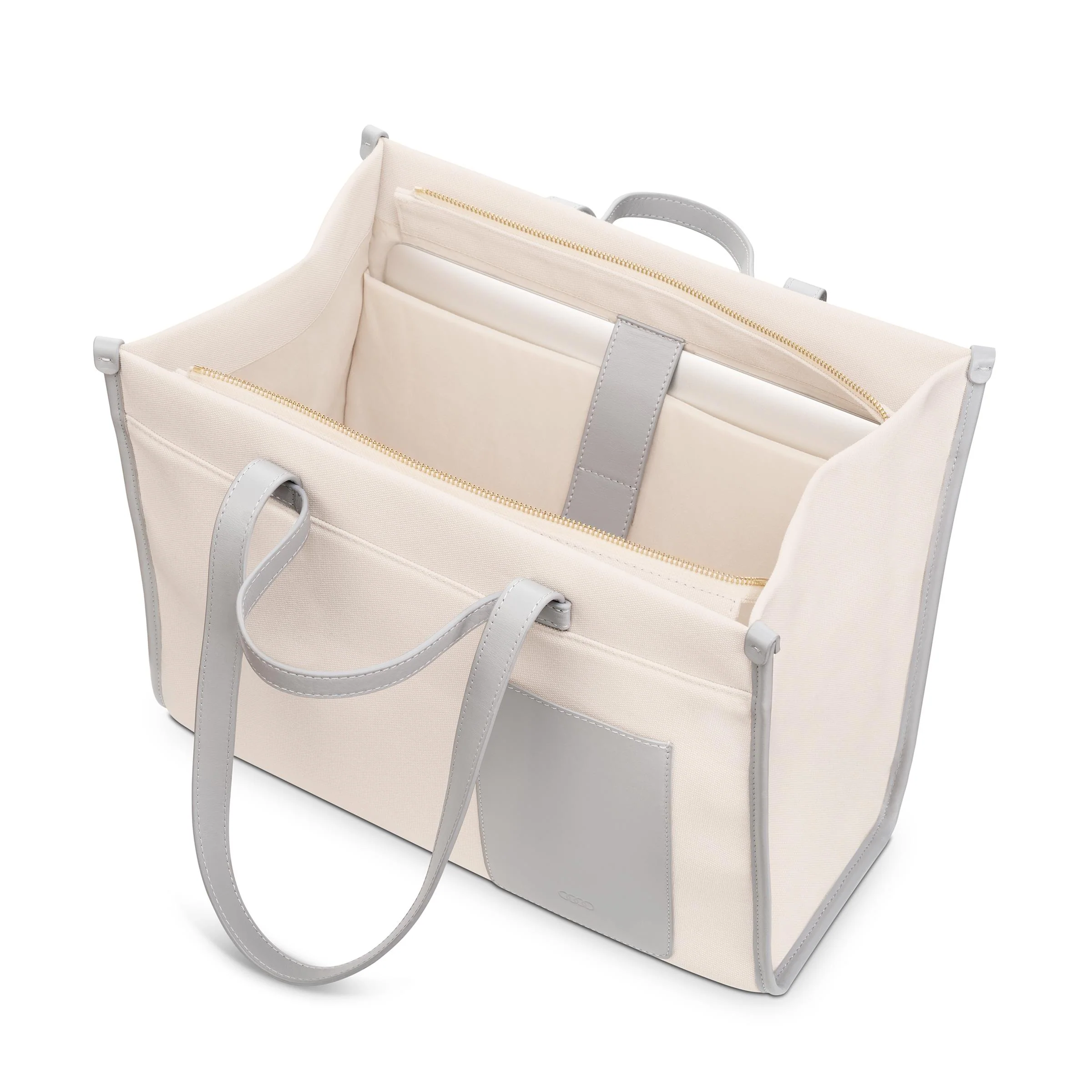 Audi women's bag, cream/grey - Image 4