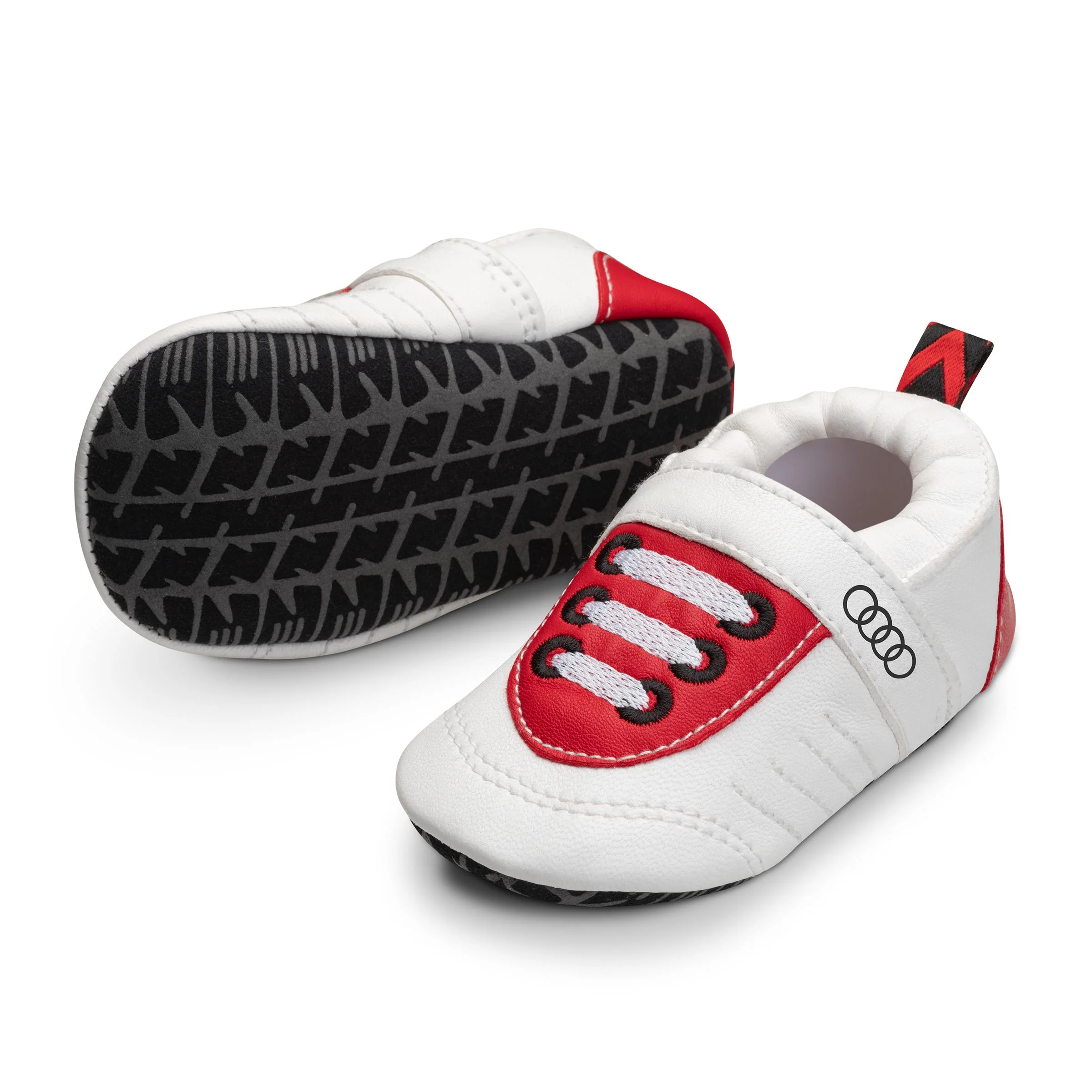 Audi Sport baby shoes, white/red, 17-18 - Image 2