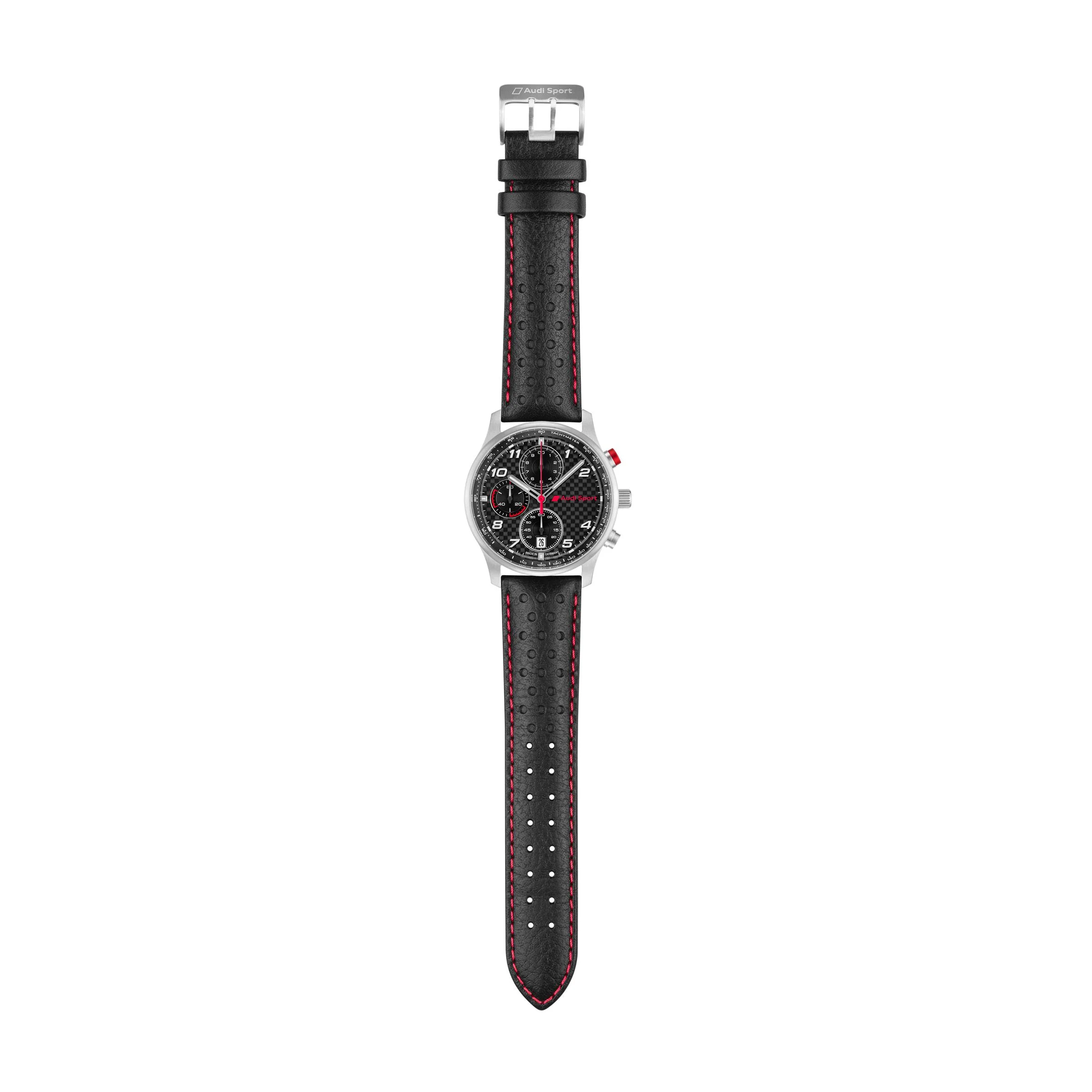 Audi Sport Chronograph carbon, men's, silver - Image 3
