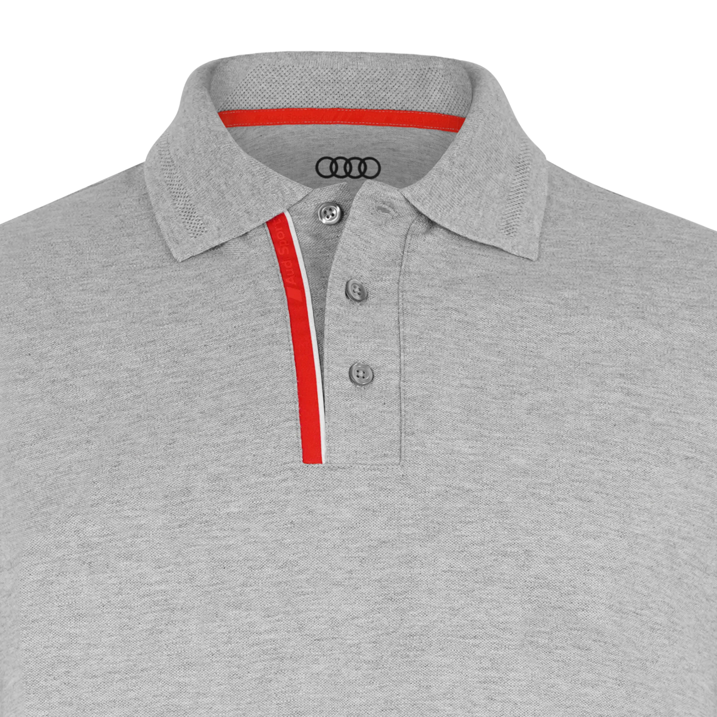 Audi Sport Polo shirt, mens, grey - Image 2