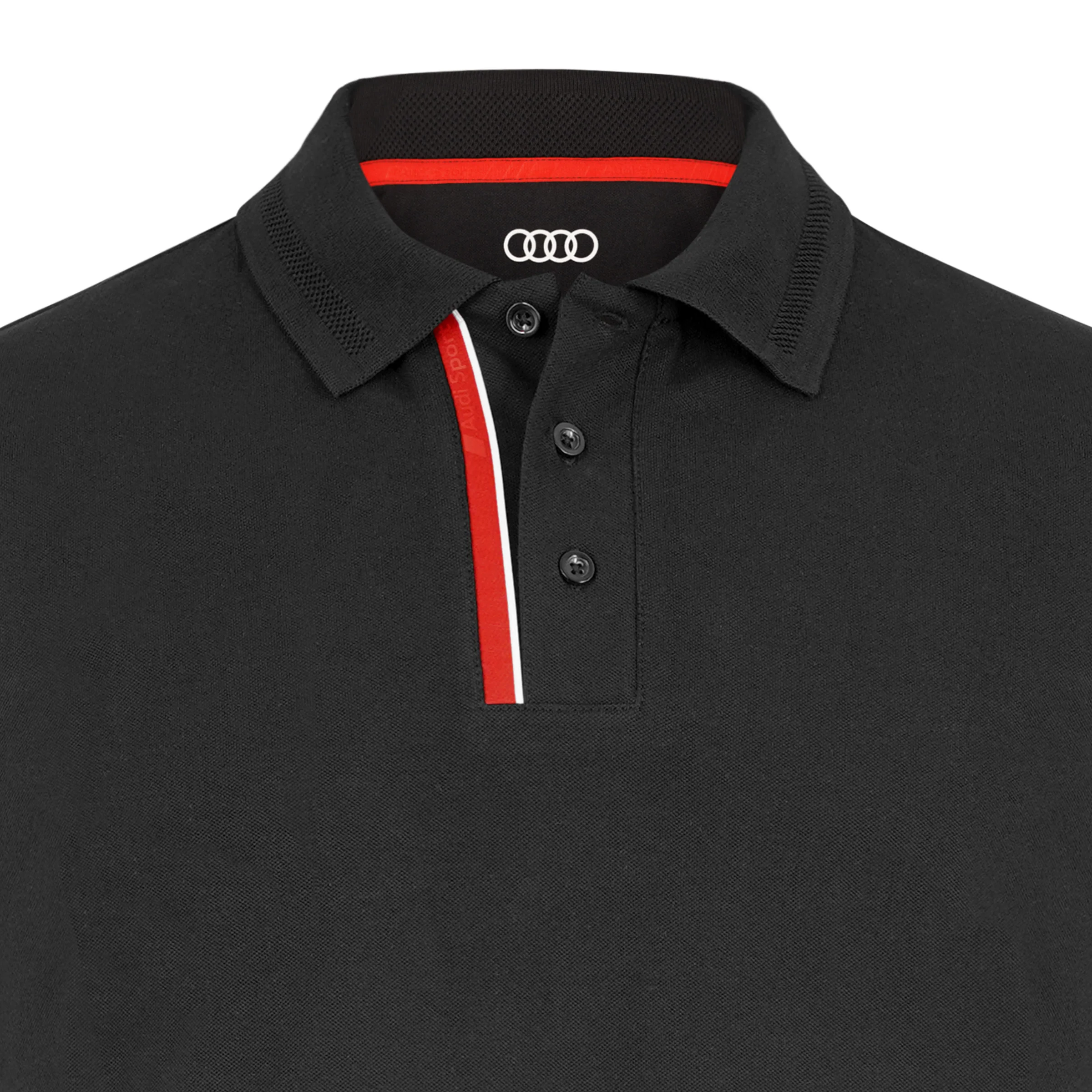 Audi Sport Polo shirt, mens, black SM - Image 3