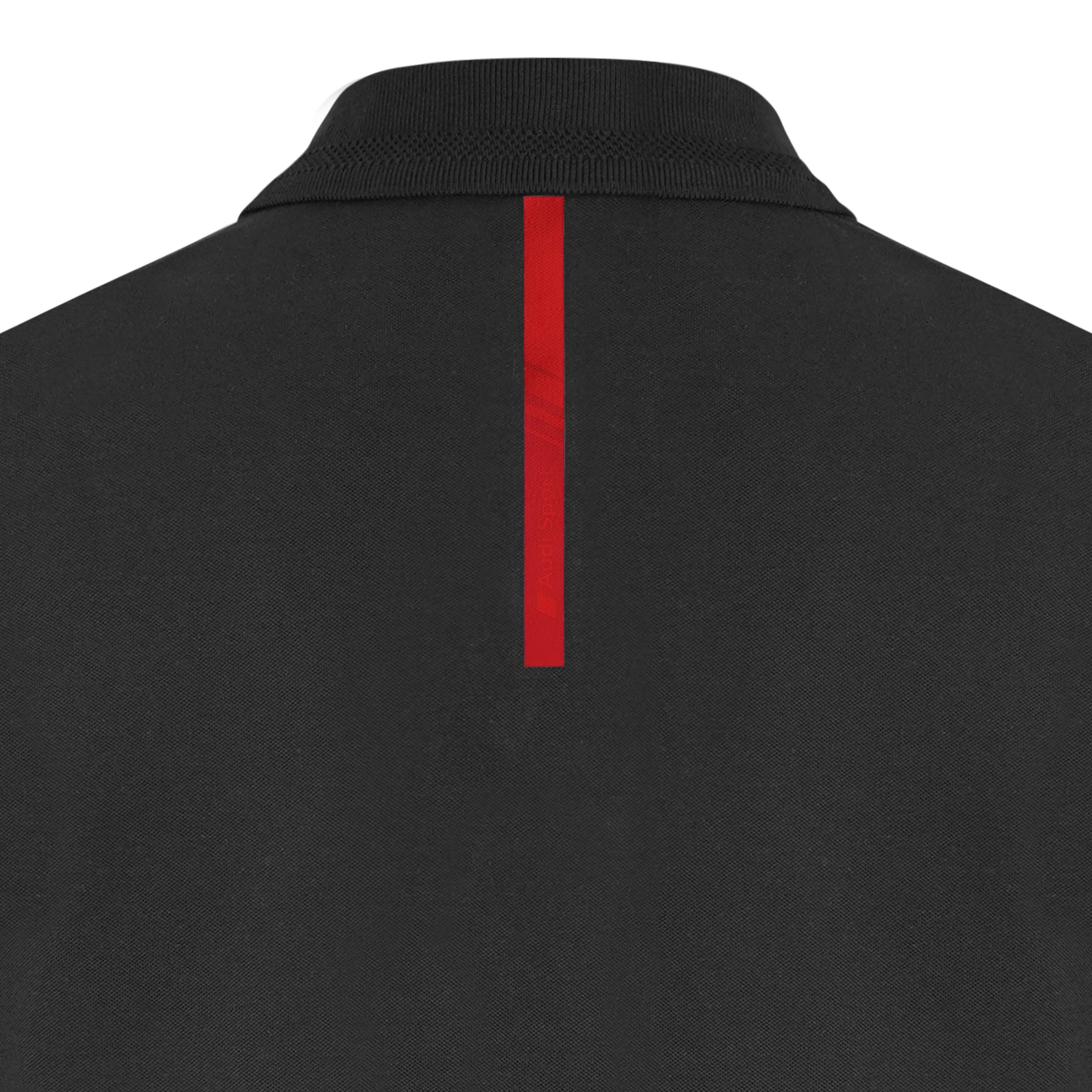 Audi Sport Polo shirt, mens, black SM - Image 4