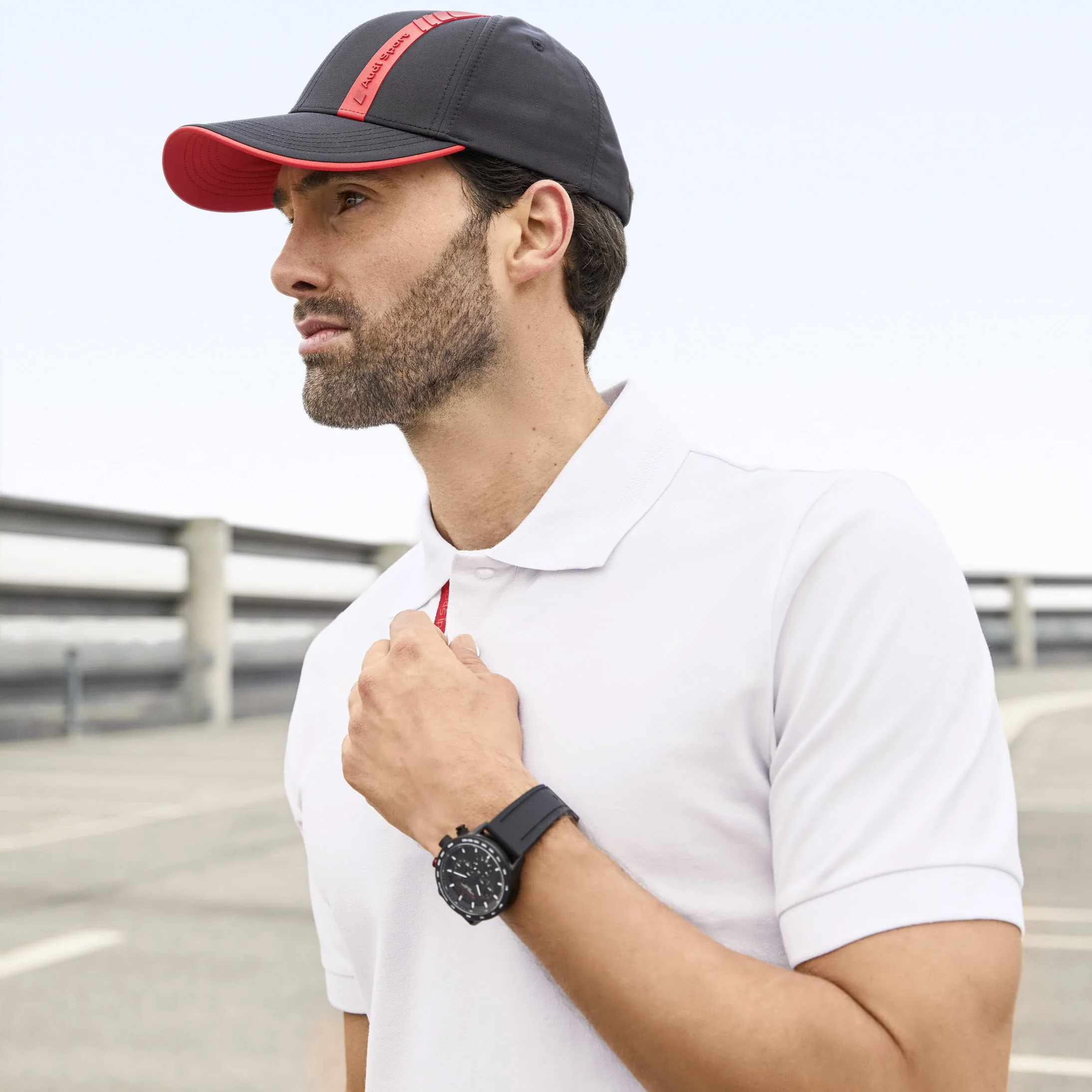 Audi Sport Polo shirt, mens, white - Image 3
