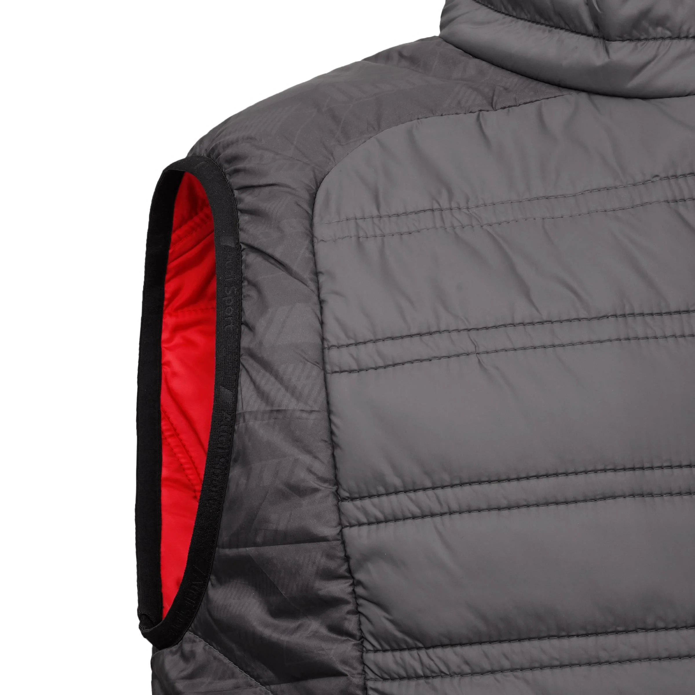 Audi Sport quilted vest, mens, dark grey S - Image 4