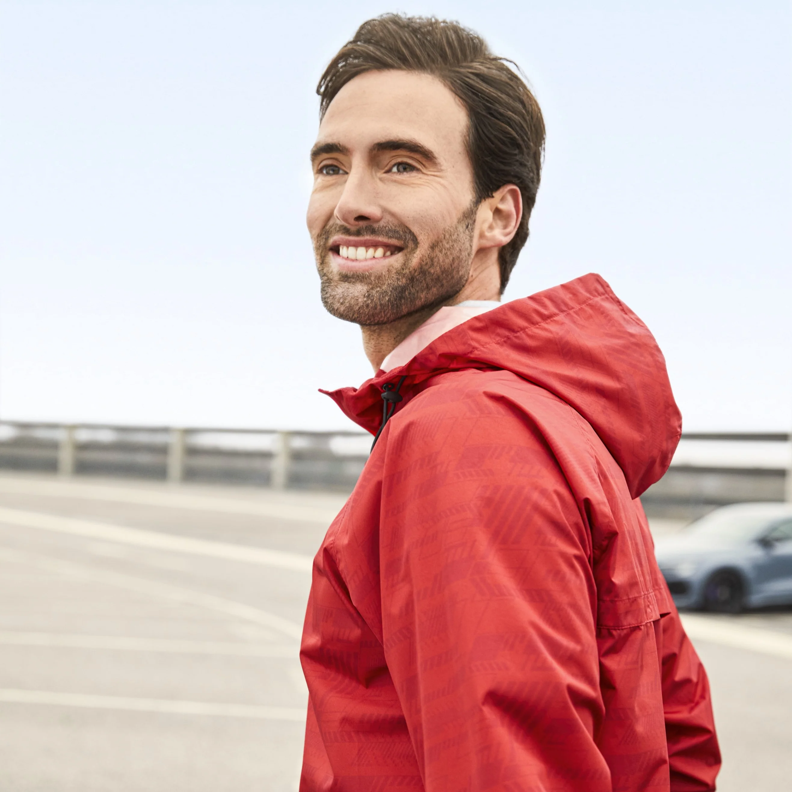 Audi Sport Rain jacket, Unisex, red - Image 3