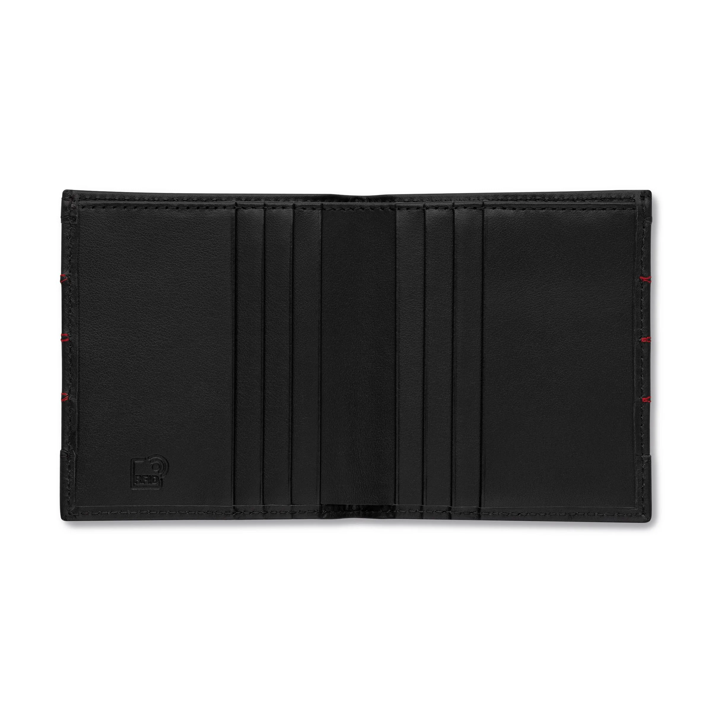 Audi Sport wallet leather small, mens, black-red - Image 2