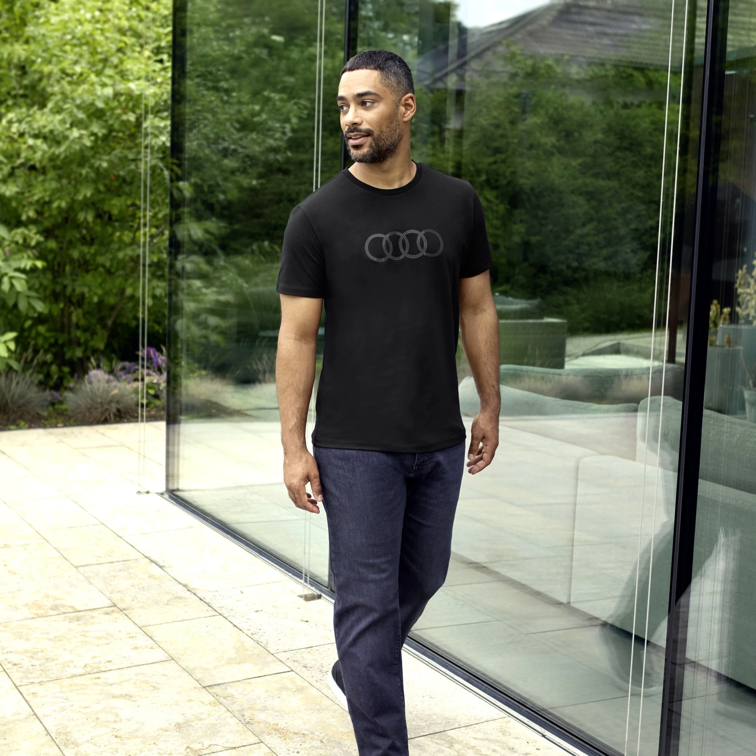 Audi T-Shirt rings, men's black - Image 2