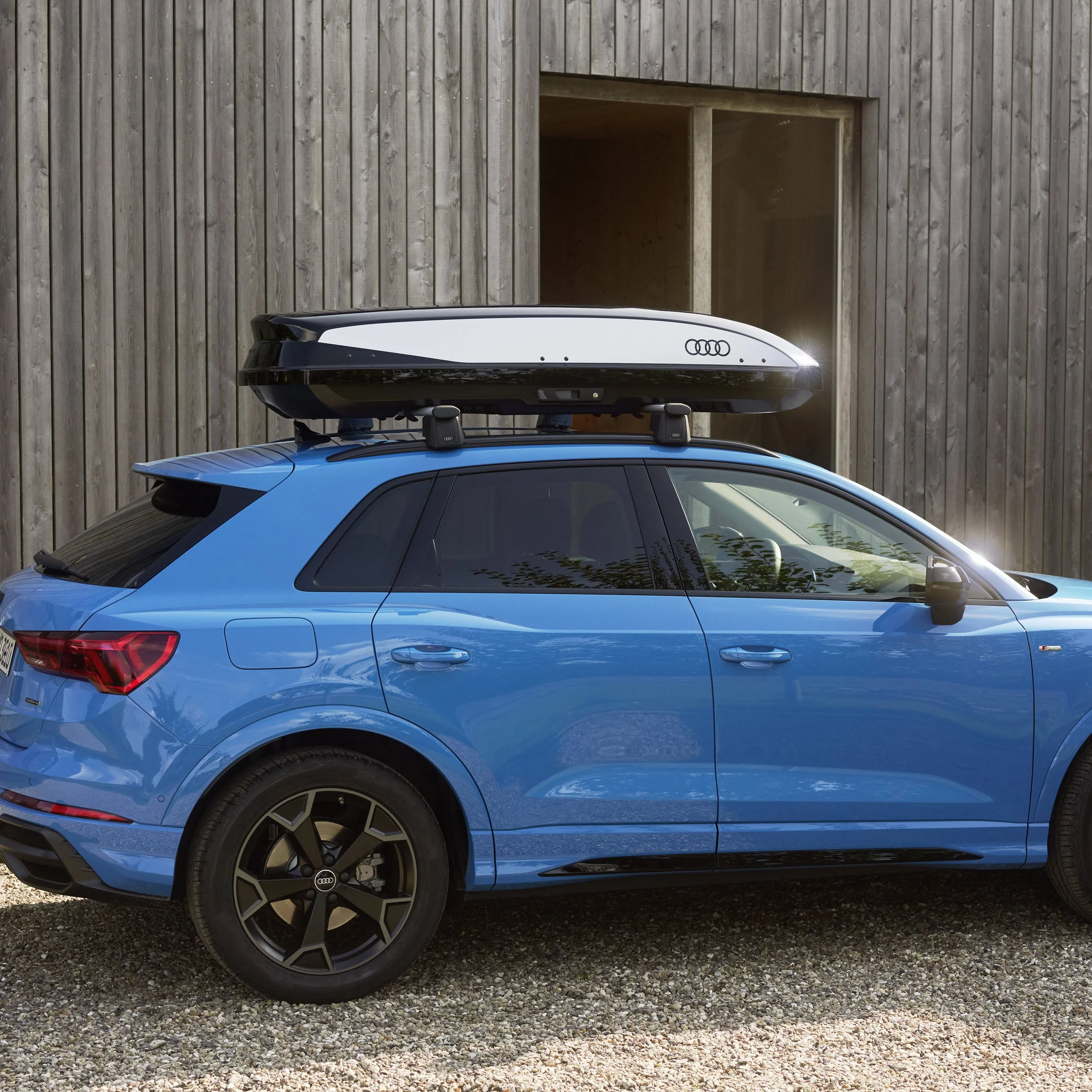 Audi ski and luggage box decals. Glacier white, 310L