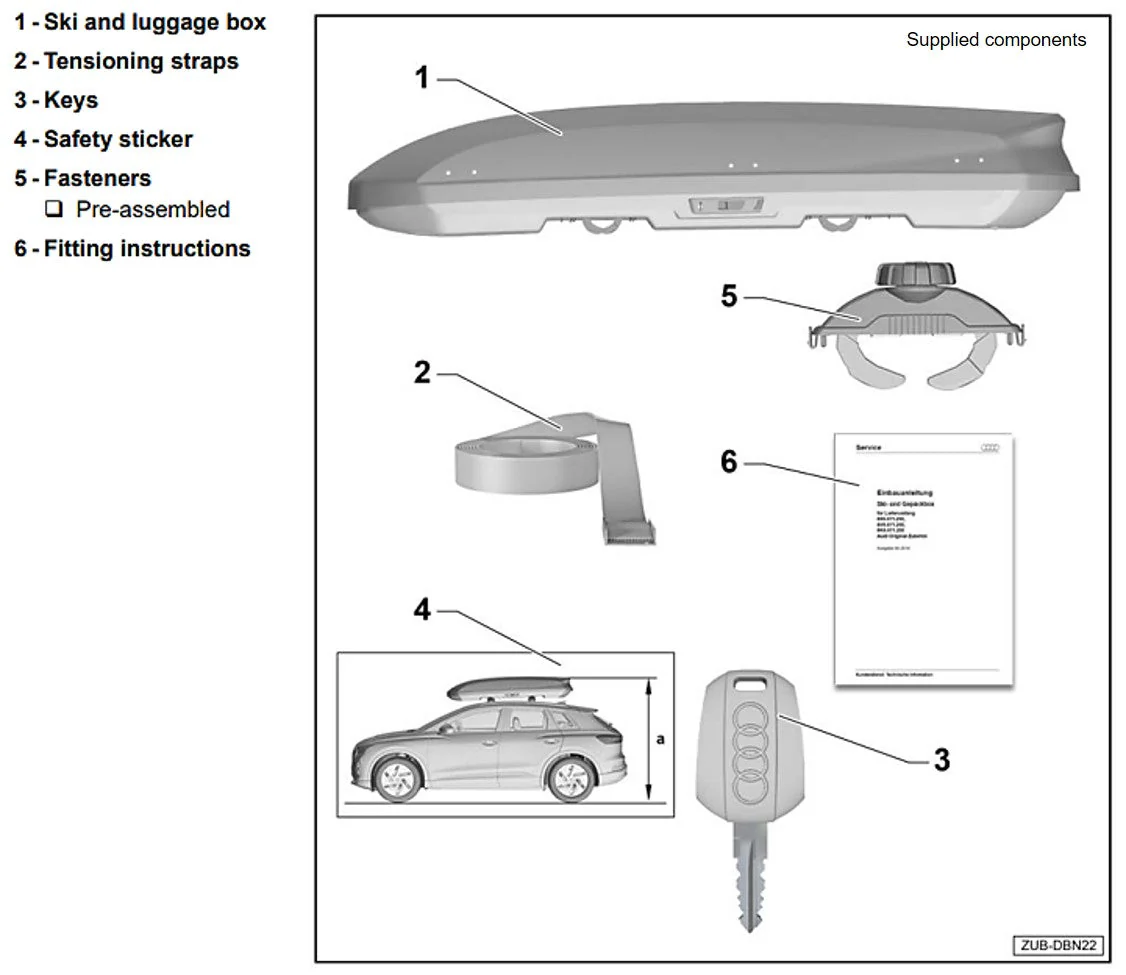 Audi Roof Box. 250L, Brilliant black - Image 2