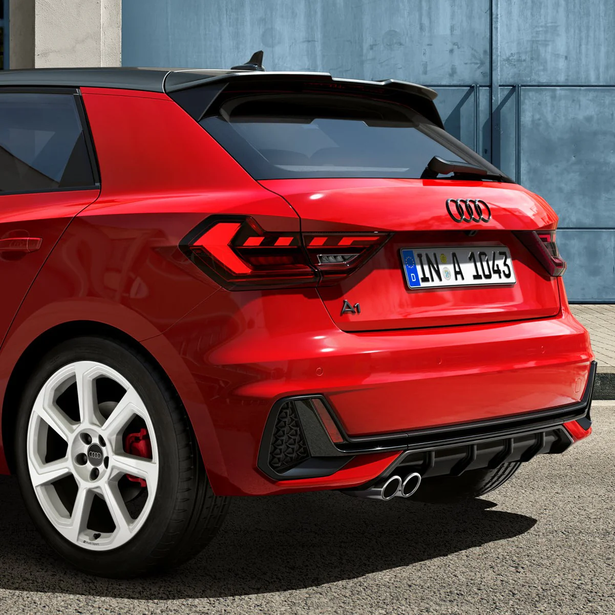 A1 Model name, rear. Black - Image 2