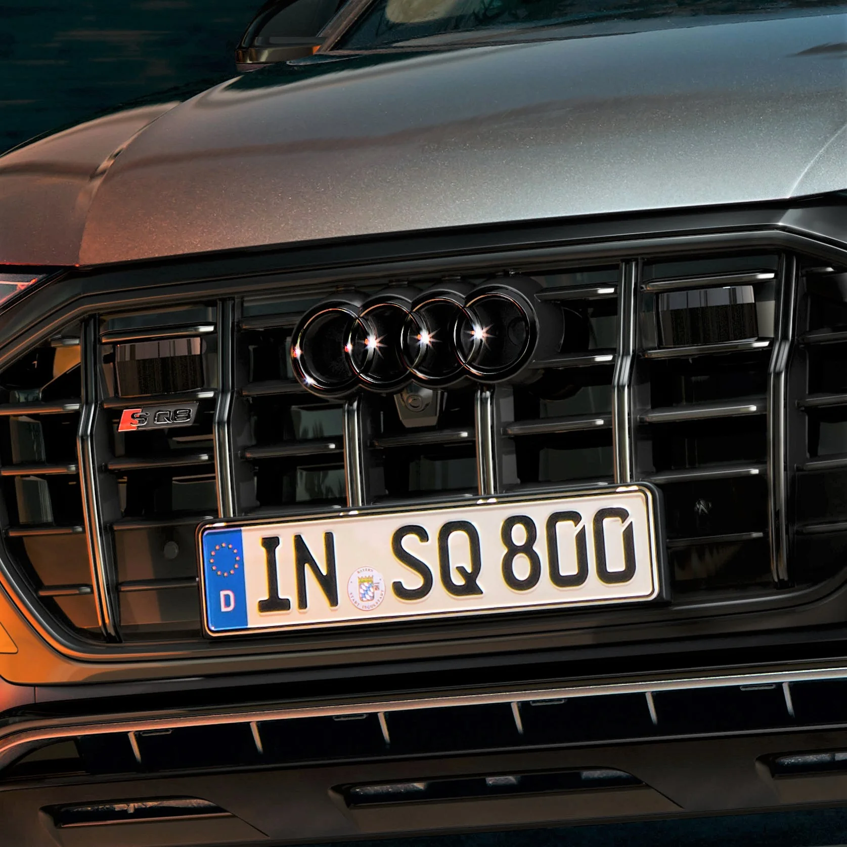 SQ7 Model name, front. Black - Image 2